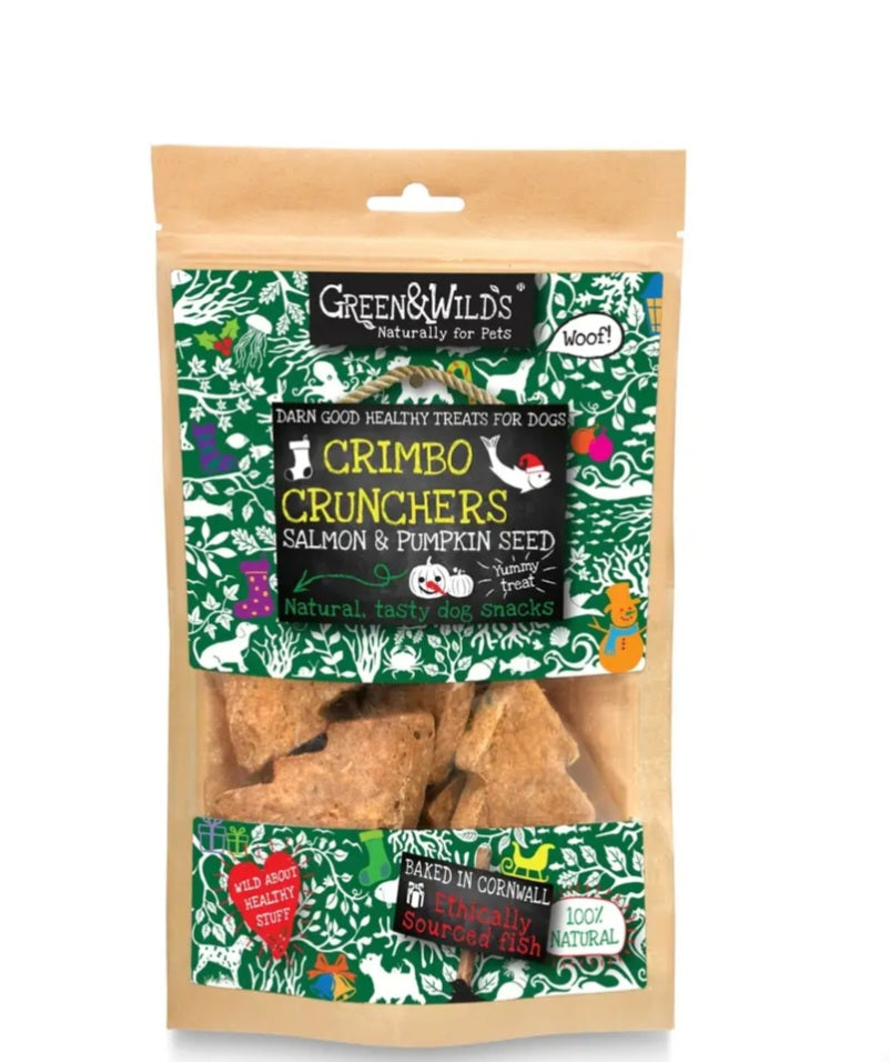 Crimbo Crunchers with salmon & pumpkin, 150g
