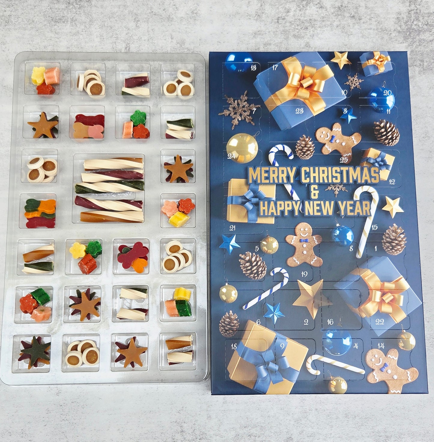 Christmas Gingerbread Dog Treat Advent Calendar