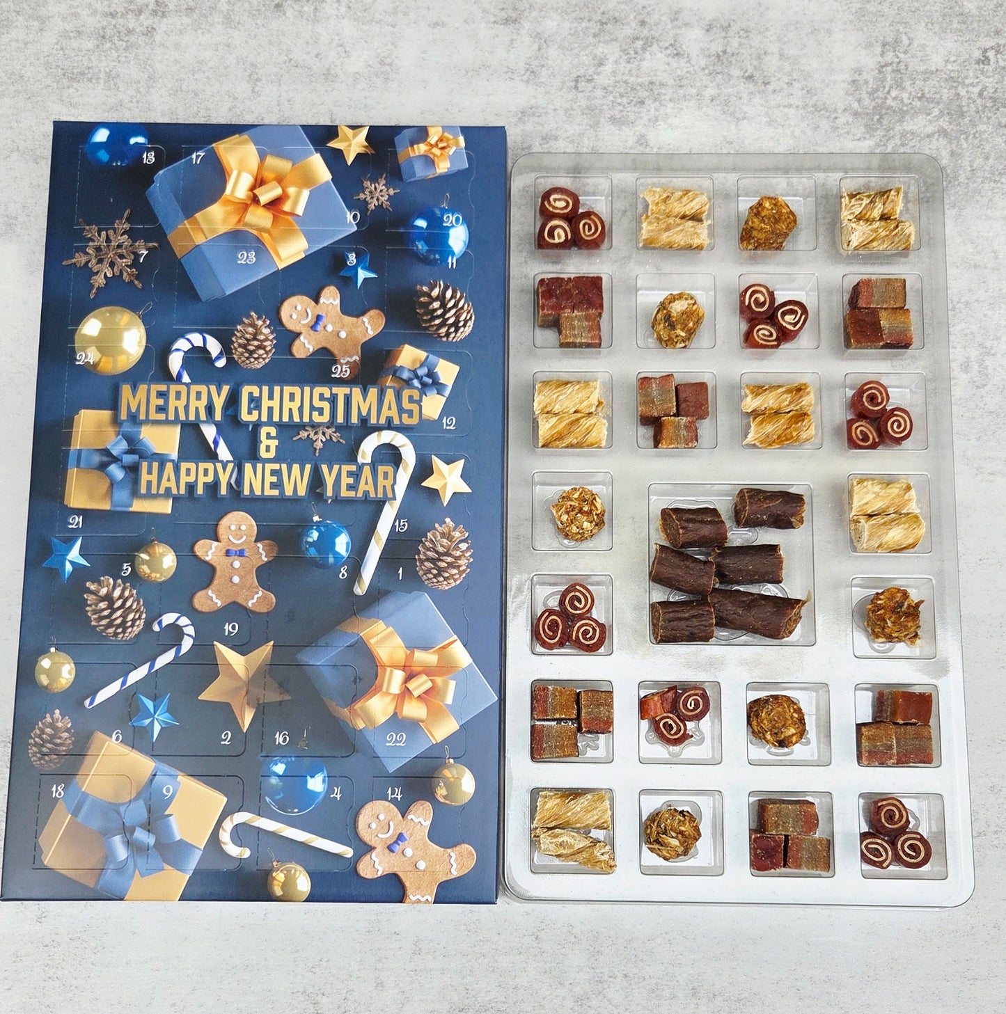Christmas Gingerbread Dog Treat Advent Calendar