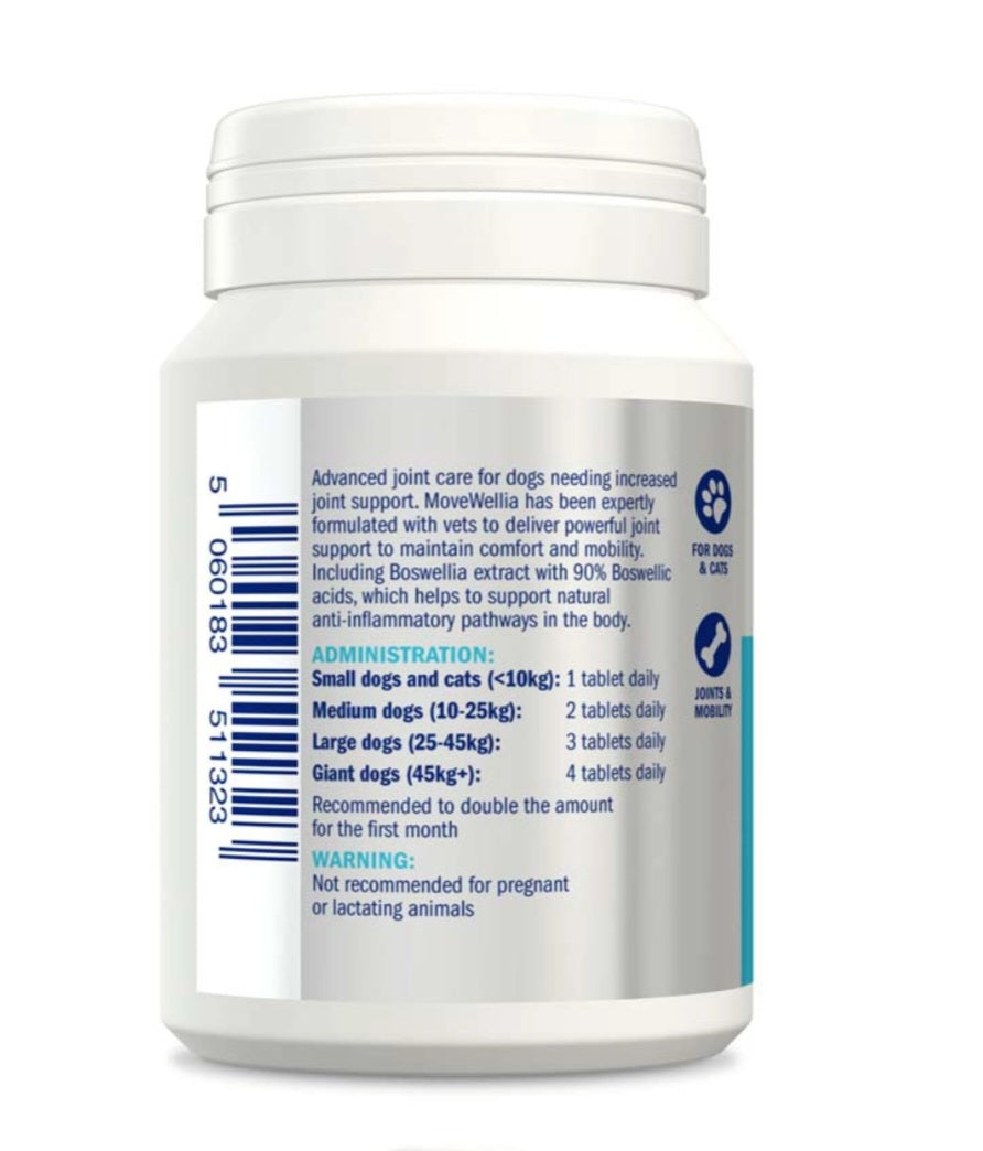 MoveWellia Tablets For Dogs And Cats 100 Tablets