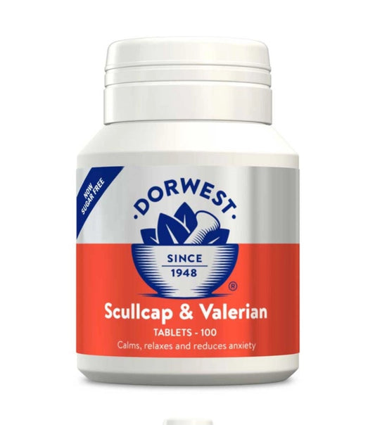 Scullcap & Valerian Tablets For Dogs And Cats – 100 Tablets