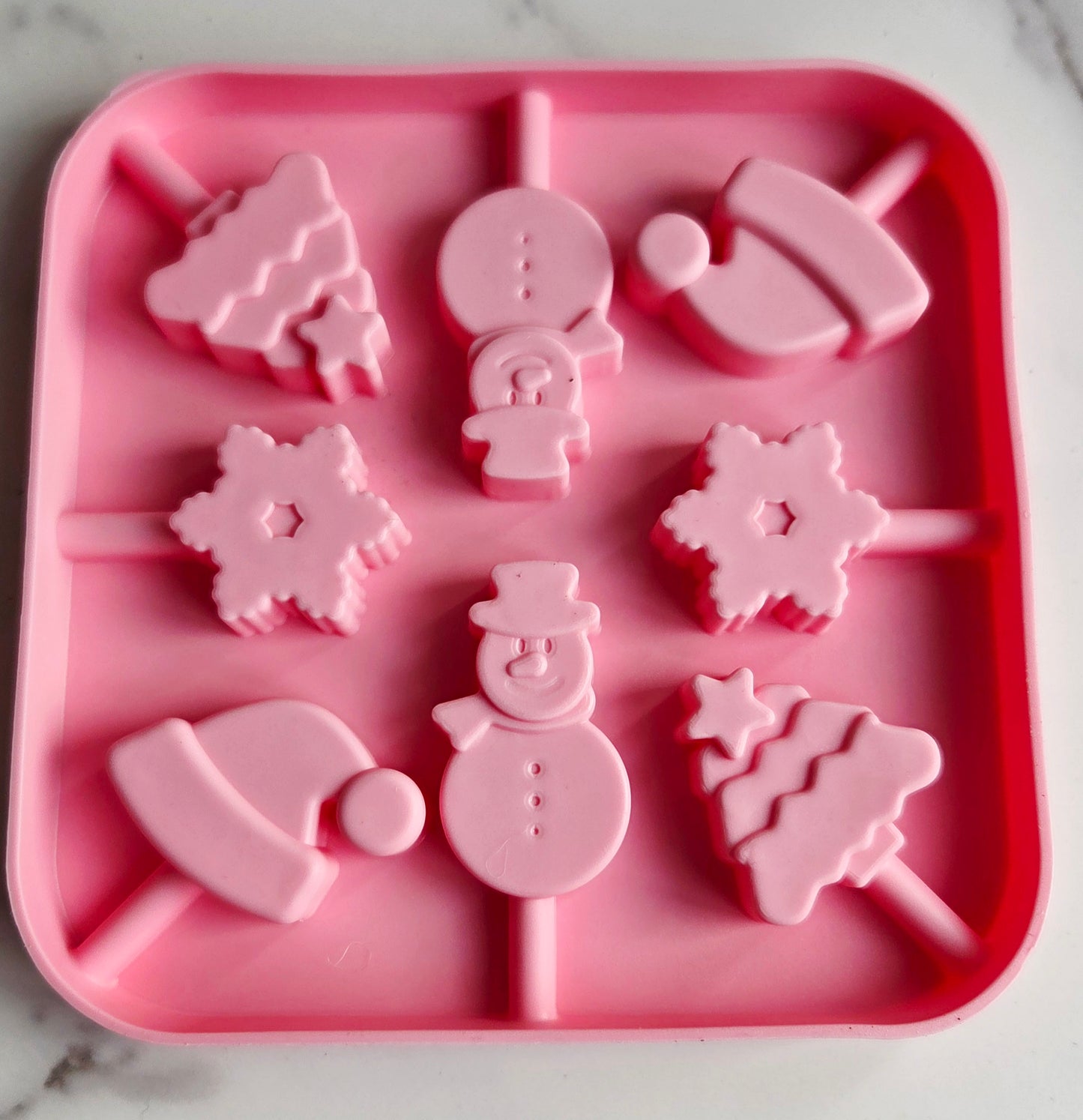 Silicone Dog Christmas Lolly Mold