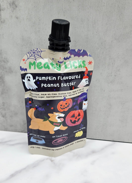 Meaty Licks Pumpkin Halloween Peanut Butter