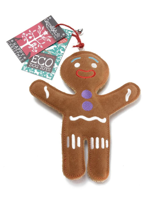 Jean Genie the Gingerbread Person, Eco Dog Toy