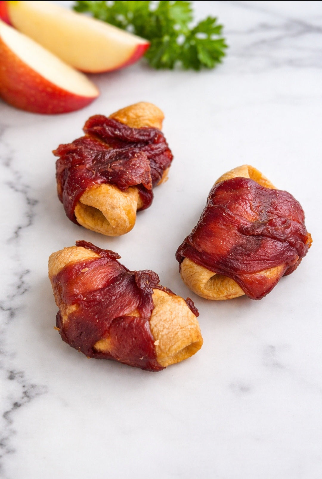 Apple Wrapped in Chicken Breast