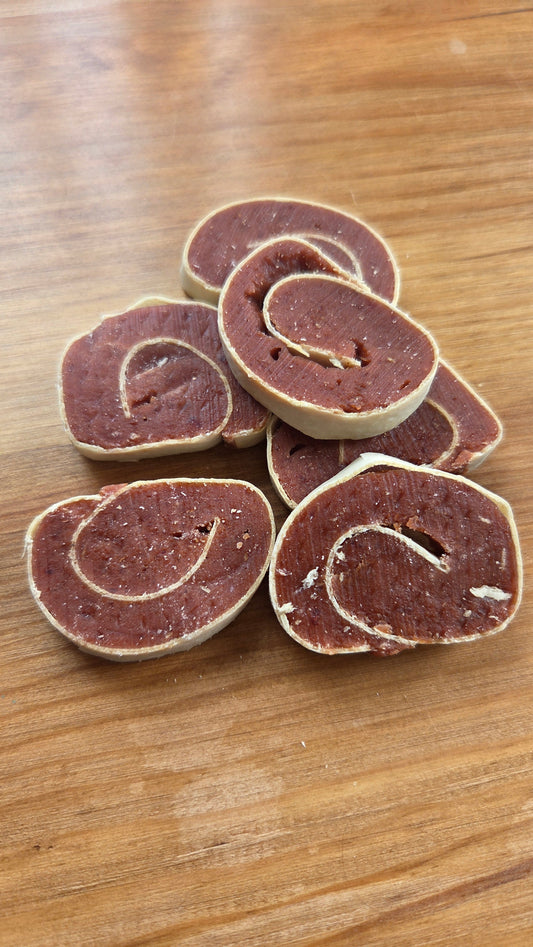 Fish and Duck Roll ups - 50g