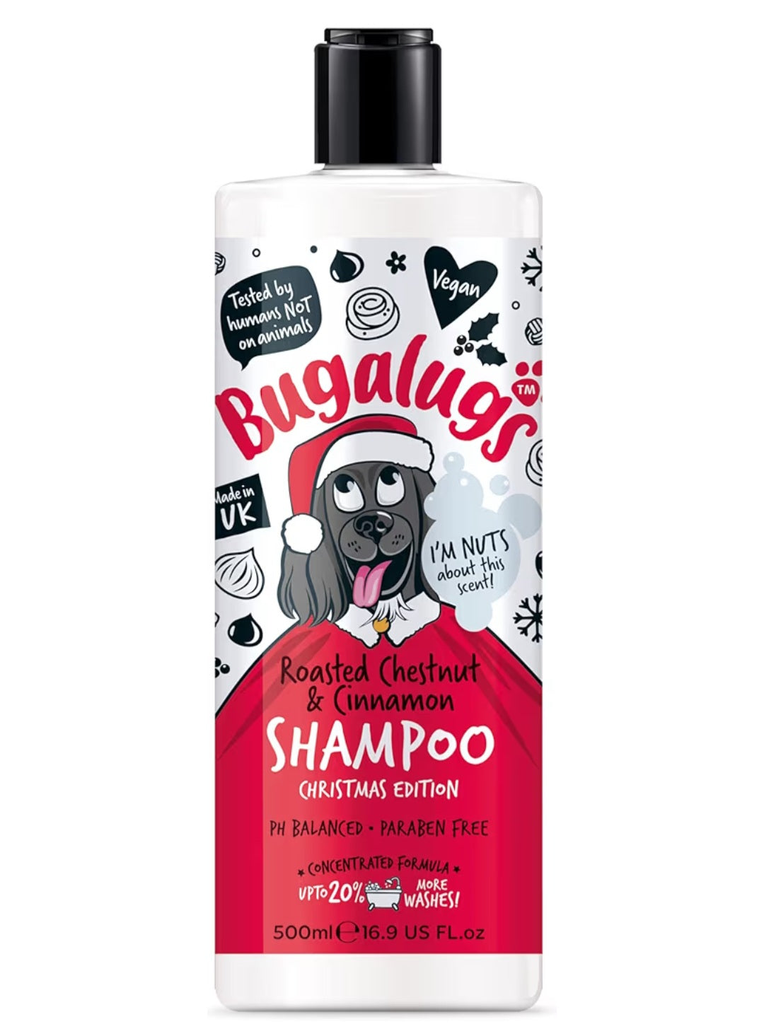 Bugalugs Roasted Chestnut & Cinnamon Shampoo 500ml